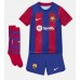 Cheap Barcelona Ansu Fati #10 Home Football Kit Children 2023-24 Short Sleeve (+ pants)
